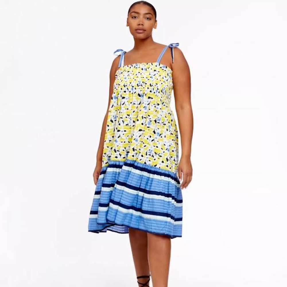 Tanya Taylor Leandra Dress - Poppy Fields Optic White Multi